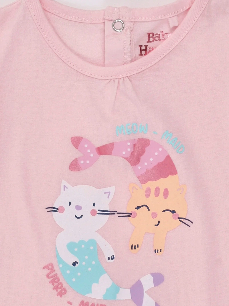 POLERA NIÑA BABY HARVEST MANGA CORTA GLITTER - 3