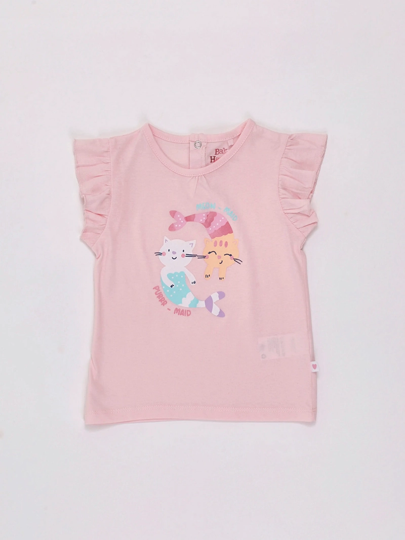 POLERA NIÑA BABY HARVEST MANGA CORTA GLITTER