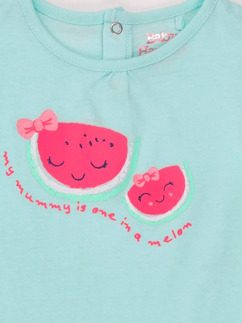 POLERA NIÑA BABY HARVEST MANGA CORTA GLITTER - 5