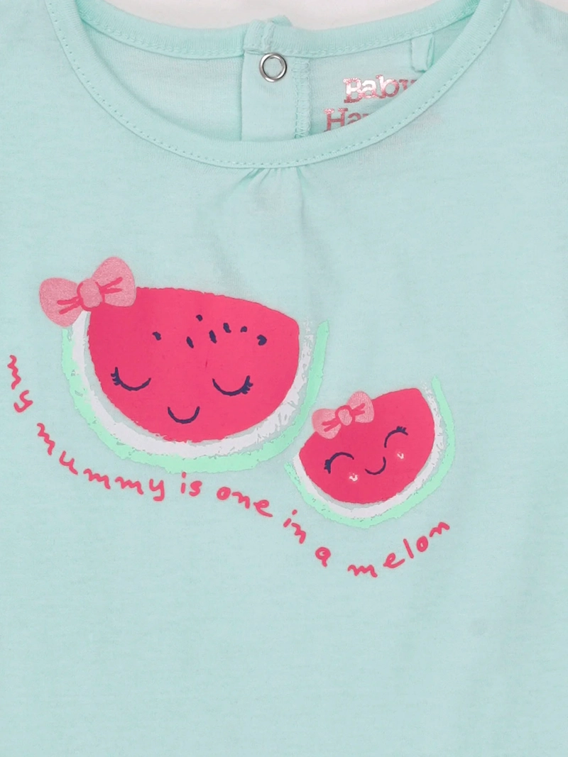 POLERA NIÑA BABY HARVEST MANGA CORTA GLITTER - 3