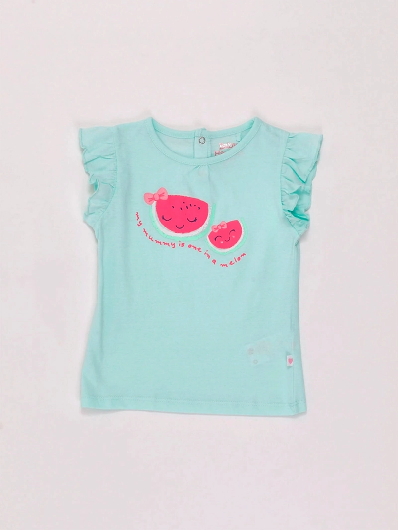 POLERA NIÑA BABY HARVEST MANGA CORTA GLITTER - 3