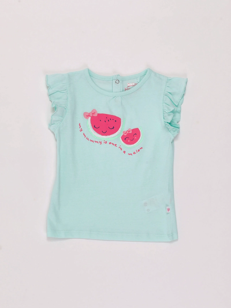POLERA NIÑA BABY HARVEST MANGA CORTA GLITTER