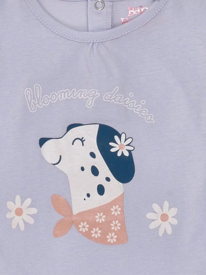 POLERA NIÑA BABY HARVEST MANGA CORTA GLITTER - 3