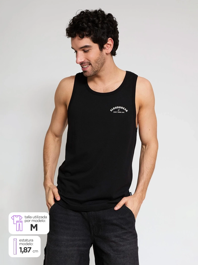 POLERA HOMBRE CLOUDBREAK ALGODÓN TANK PRINT - 1