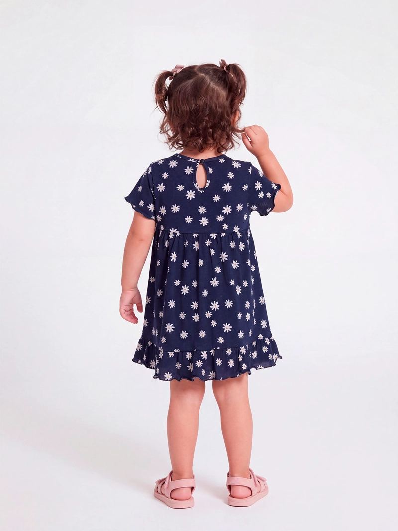 VESTIDO NIÑA BABY HARVEST MANGA CORTA ESTAMPADO - 2