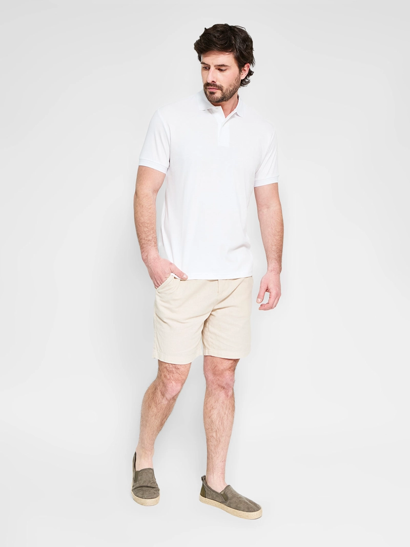 POLERA HOMBRE CACHAREL ALGODÓN CUELLO POLO MANGA CORTA - 4