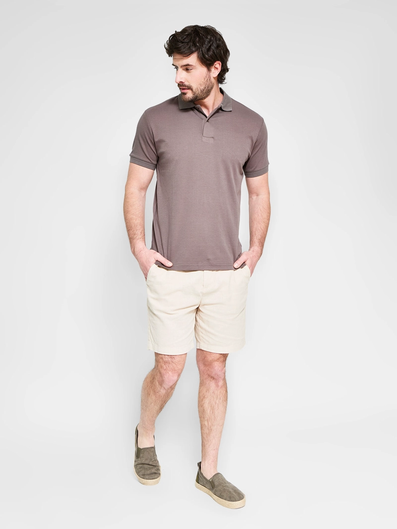 POLERA HOMBRE CACHAREL ALGODÓN CUELLO POLO MANGA CORTA - 4