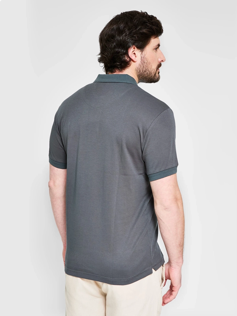 POLERA HOMBRE CACHAREL ALGODÓN CUELLO POLO MANGA CORTA - 2