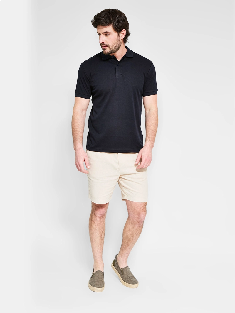 POLERA HOMBRE CACHAREL ALGODÓN CUELLO POLO MANGA CORTA - 4