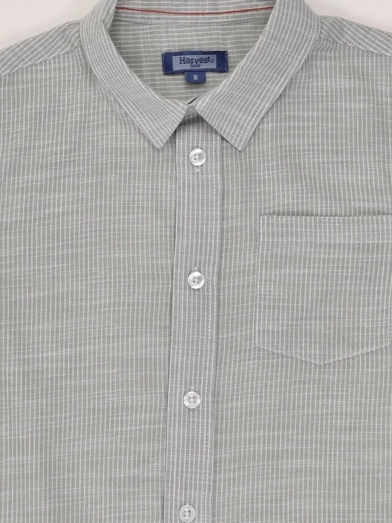CAMISA NIÑO HARVEST ALGODÓN MANGA CORTA - 3