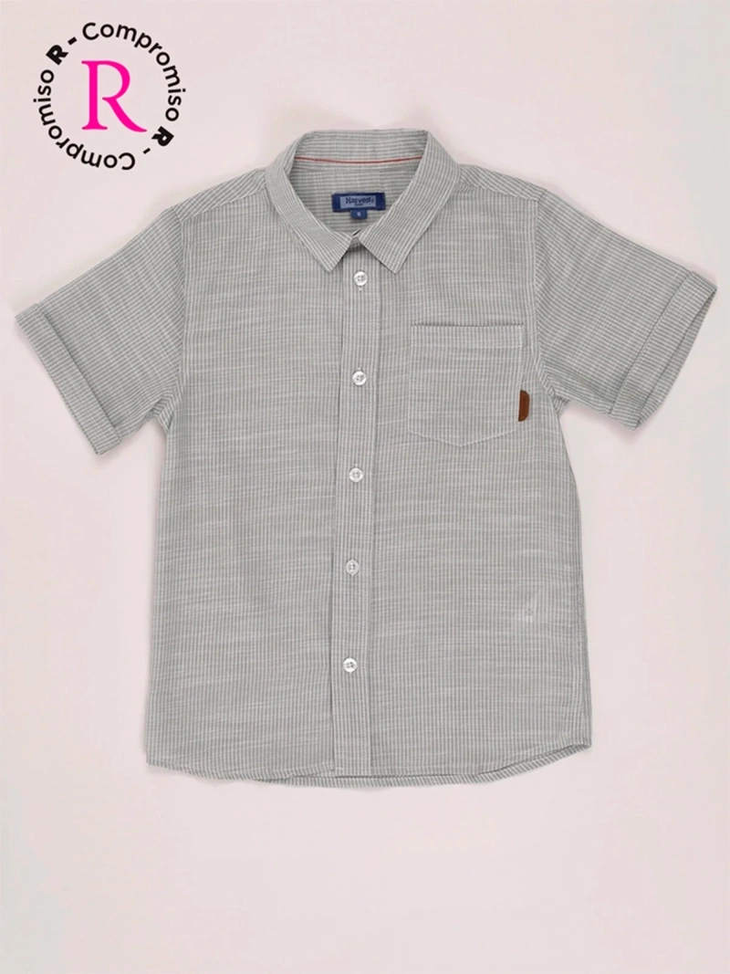 CAMISA NIÑO HARVEST ALGODÓN MANGA CORTA - 1