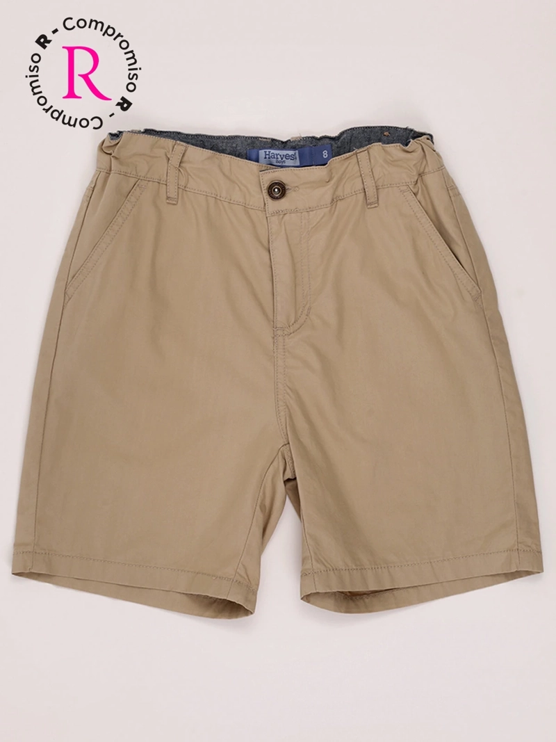 SHORT NIÑO HARVEST ALGODÓN BÁSICO LISO - 1