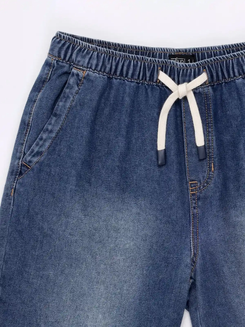 SHORT NIÑO CLOUDBREAK DENIM ALGODÓN - 3