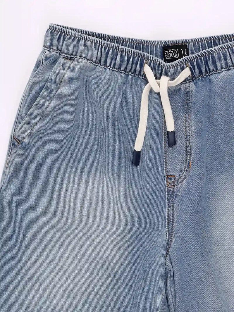 SHORT NIÑO CLOUDBREAK DENIM ALGODÓN - 3