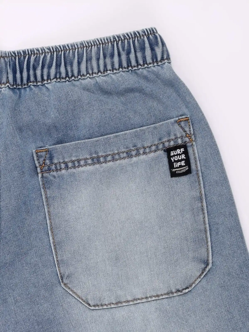 SHORT NIÑO CLOUDBREAK DENIM ALGODÓN - 4