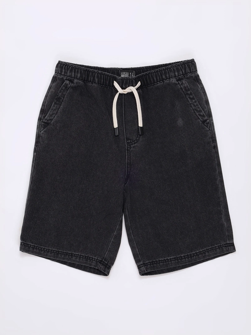 SHORT NIÑO CLOUDBREAK DENIM ALGODÓN - 1
