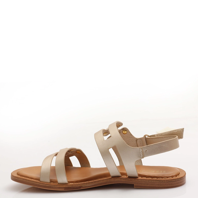 SANDALIAS MUJER VIA UNO DORADO - 2