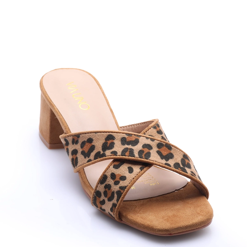 SANDALIAS MUJER VIA UNO CAMEL  - 2
