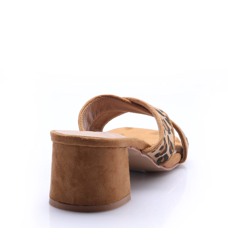 SANDALIAS MUJER VIA UNO CAMEL  - 4