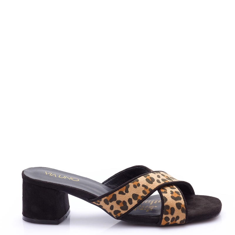 SANDALIAS MUJER VIA UNO NEGRO  - 1