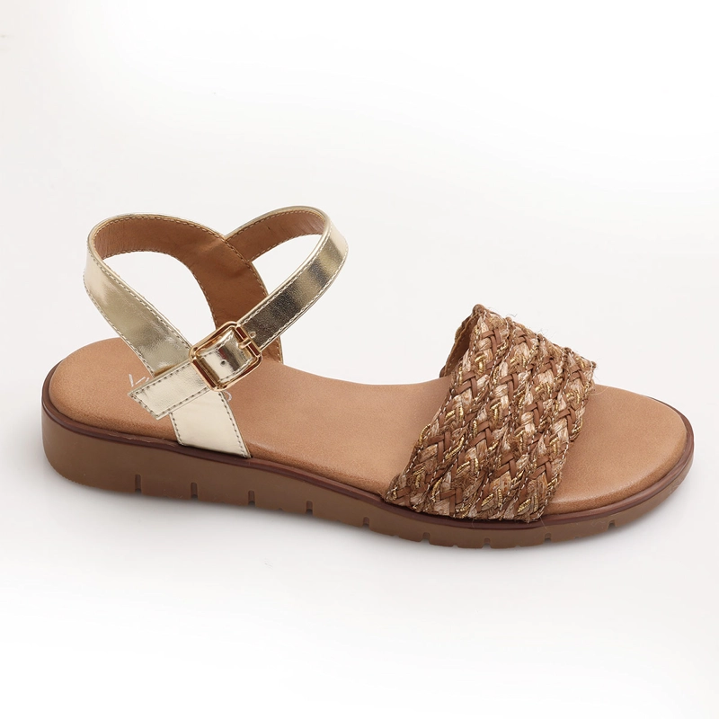 SANDALIAS MUJER VIA UNO CAMEL - 3