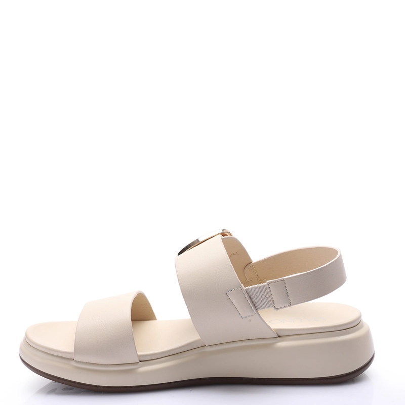 SANDALIAS MUJER VIA UNO BEIGE - 2