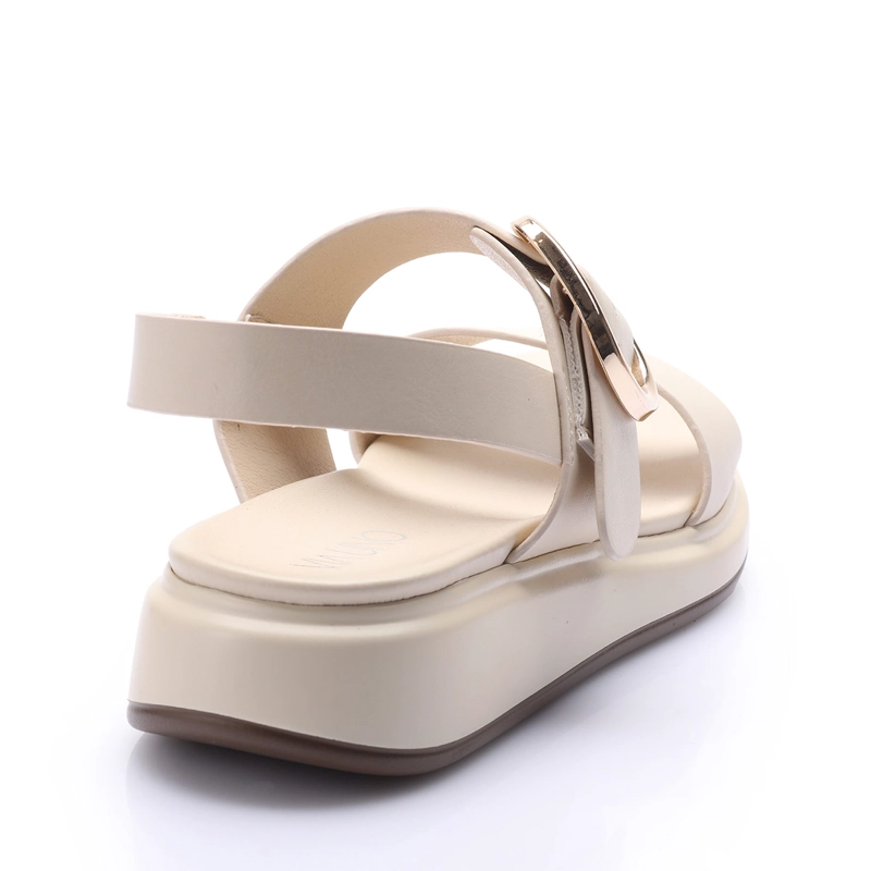 SANDALIAS MUJER VIA UNO BEIGE - 3