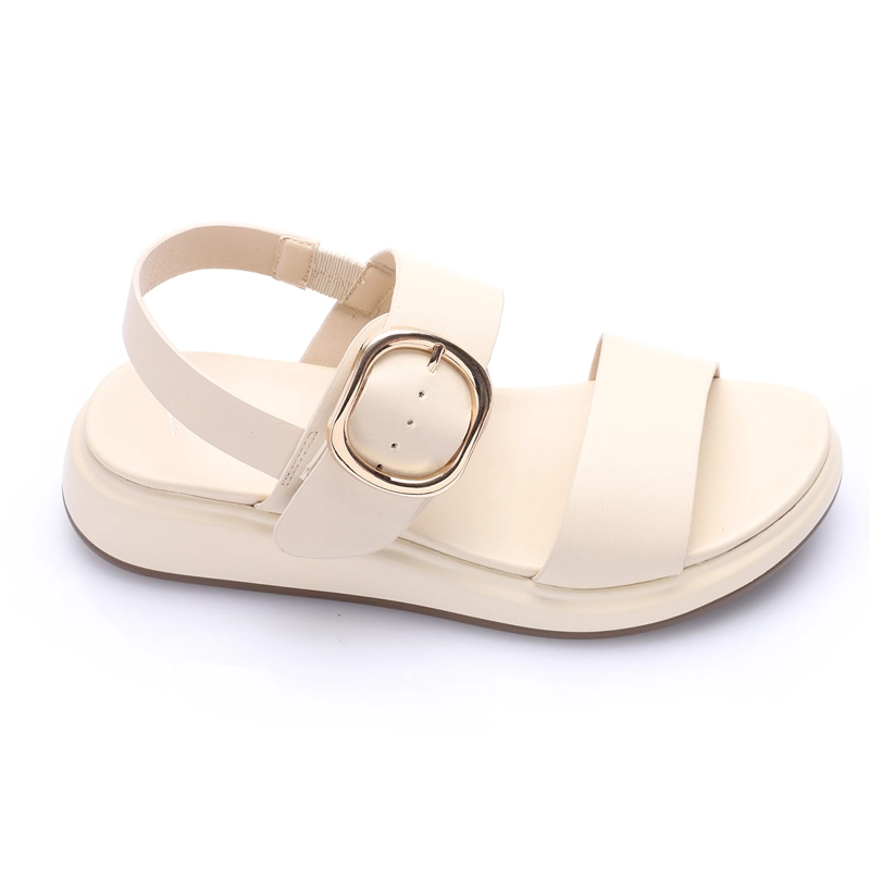 SANDALIAS MUJER VIA UNO BEIGE - 4