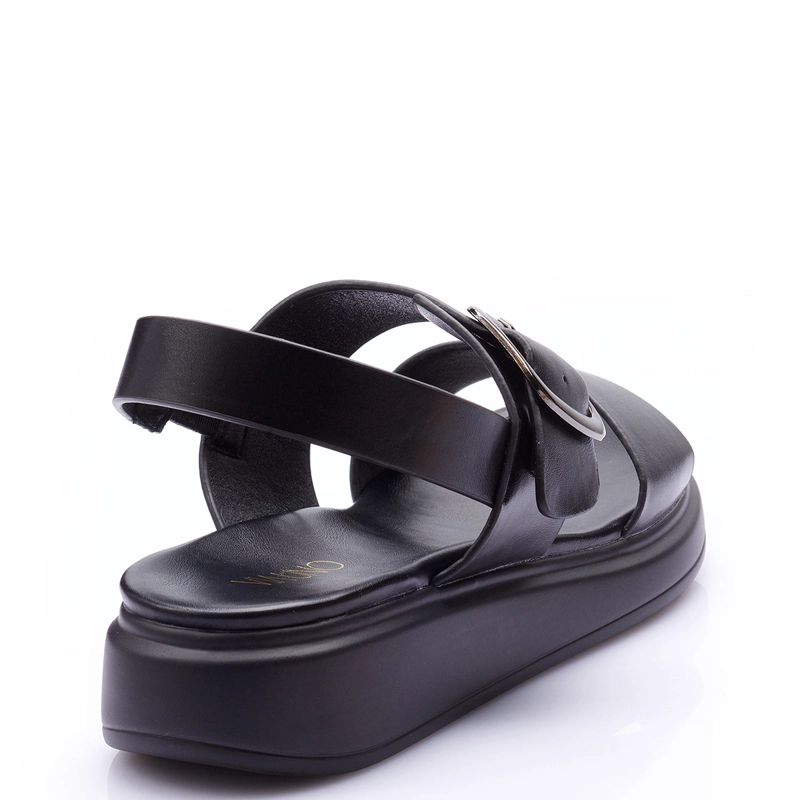 SANDALIAS MUJER VIA UNO NEGRO  - 4