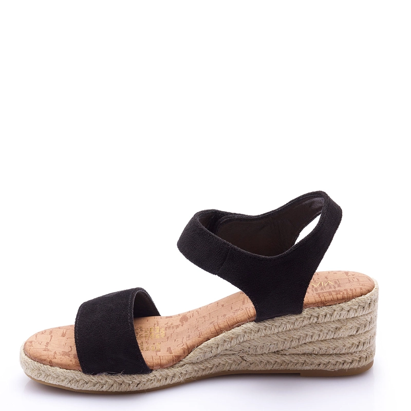 SANDALIAS MUJER VIA UNO NEGRO  - 3