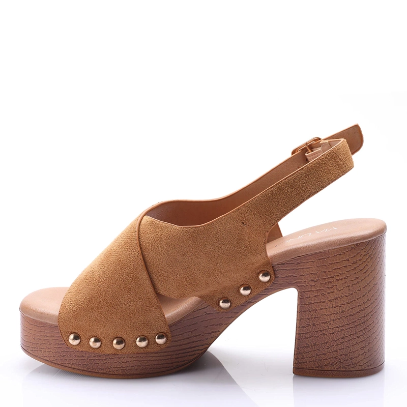 SANDALIAS MUJER VIA UNO CAMEL - 3