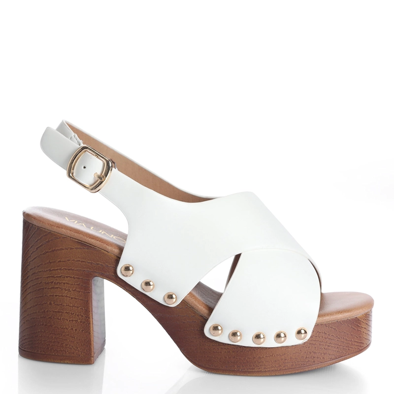 SANDALIAS MUJER VIA UNO BLANCO - 1