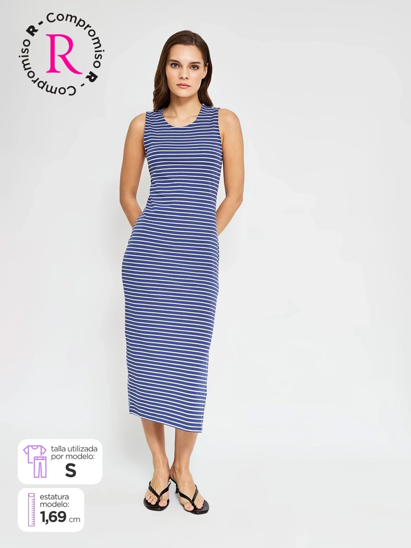 VESTIDO MUJER INDEX ALGODÓN MIDI