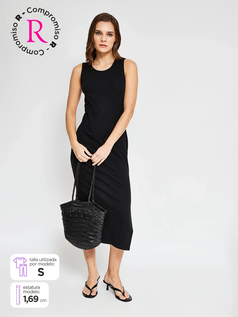 VESTIDO MUJER INDEX ALGODÓN MIDI