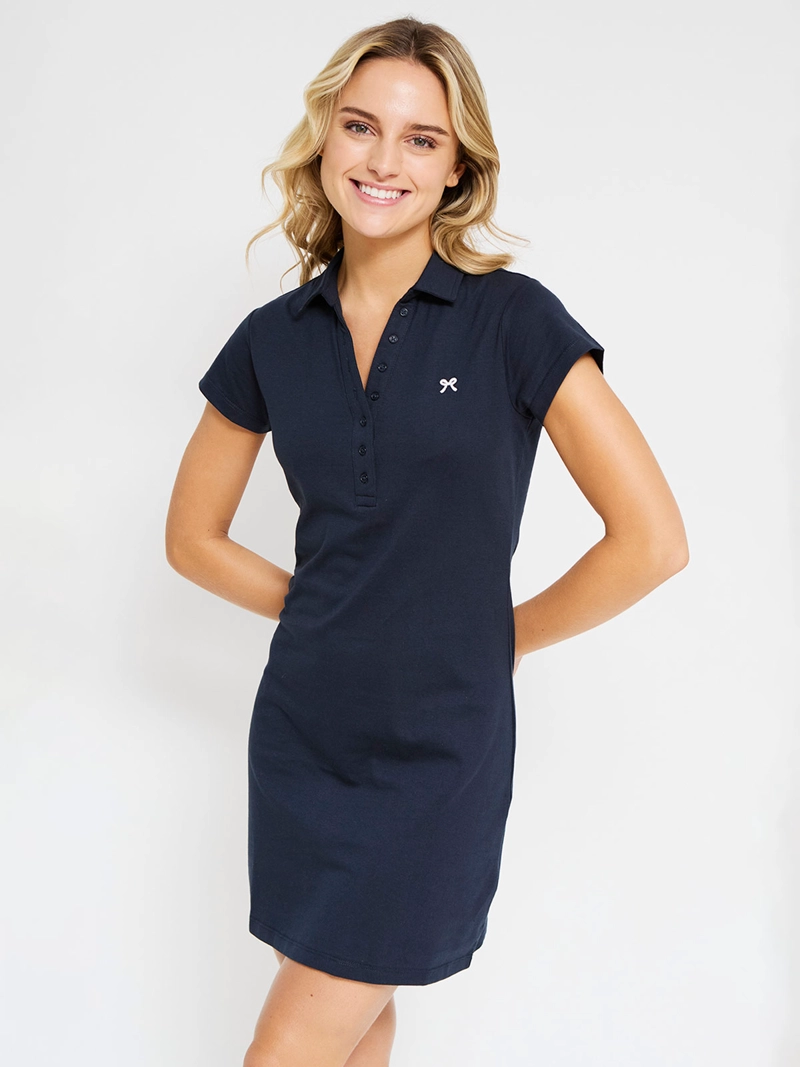 VESTIDO MUJER INDEX ALGODÓN CORTO CUELLO POLO - 2