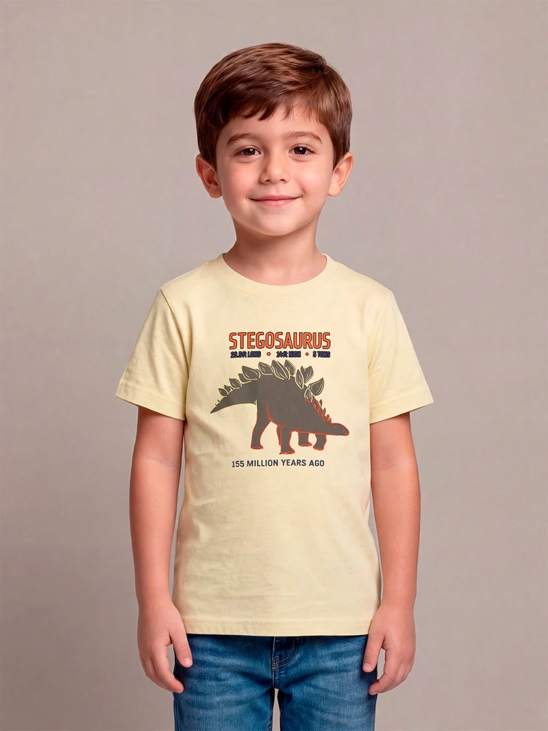 POLERA NIÑO HARVEST ALGODÓN MANGA CORTA