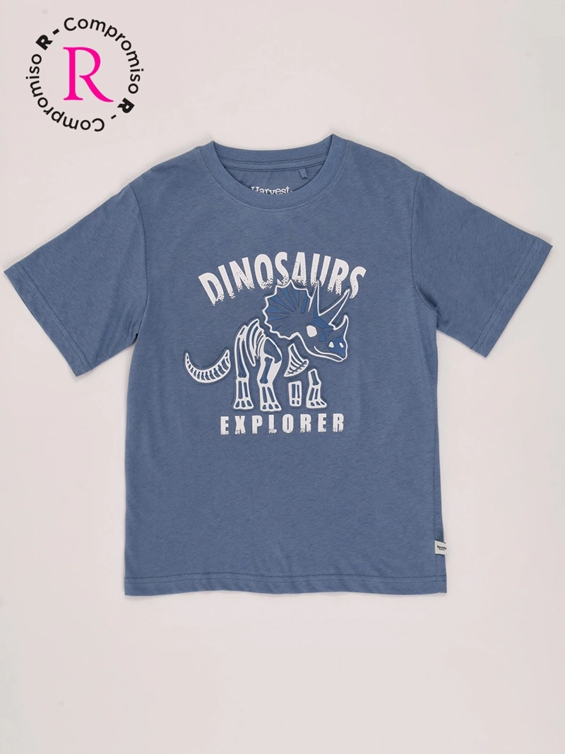 POLERA NIÑO HARVEST ALGODÓN MANGA CORTA