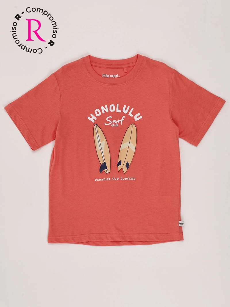 POLERA NIÑO HARVEST ALGODÓN MANGA CORTA