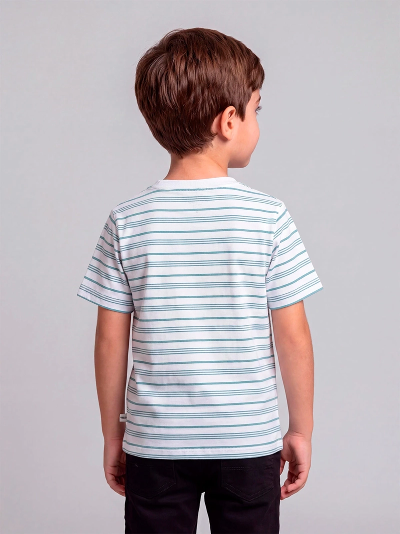 POLERA NIÑO HARVEST ALGODÓN MANGA CORTA - 2