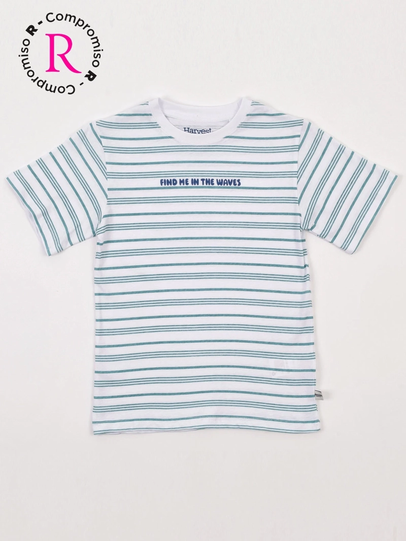 POLERA NIÑO HARVEST ALGODÓN MANGA CORTA - 3