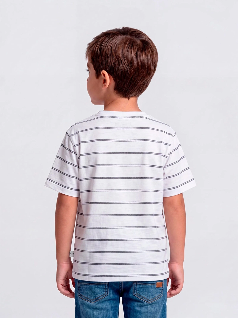 POLERA NIÑO HARVEST ALGODÓN MANGA CORTA - 2