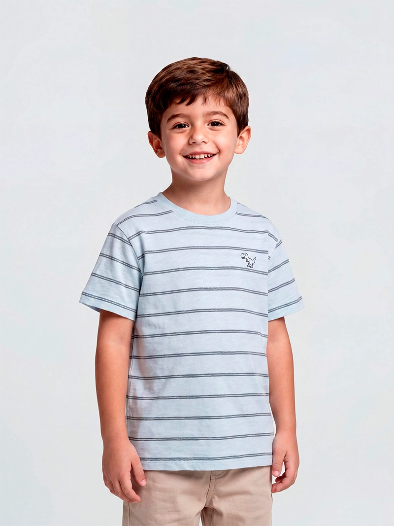 POLERA NIÑO HARVEST ALGODÓN MANGA CORTA