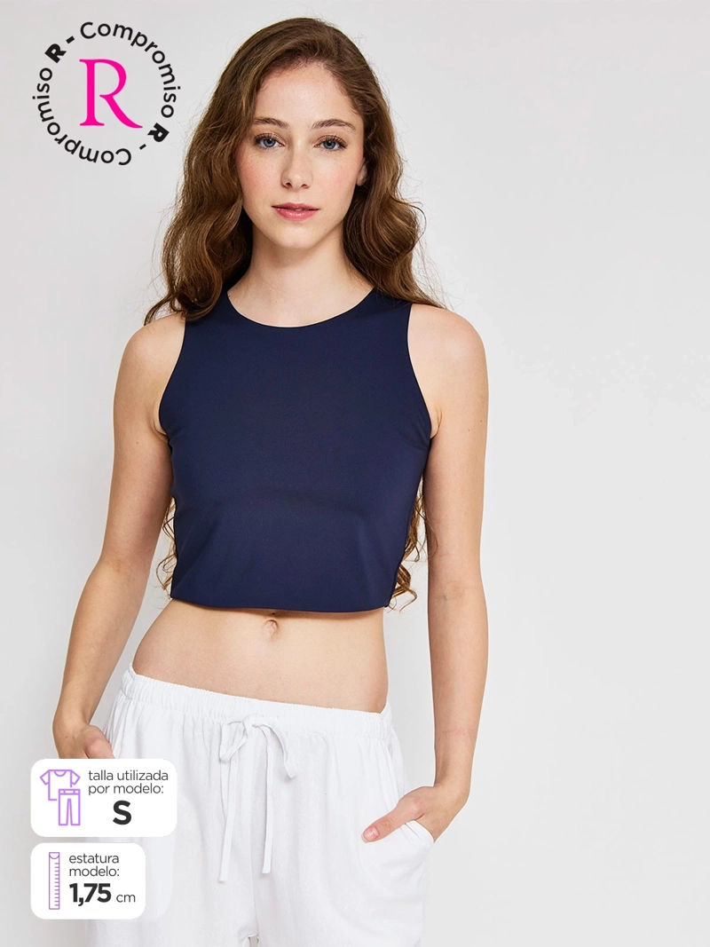 POLERA MUJER INDEX SIN MANGAS BÁSICA - 1