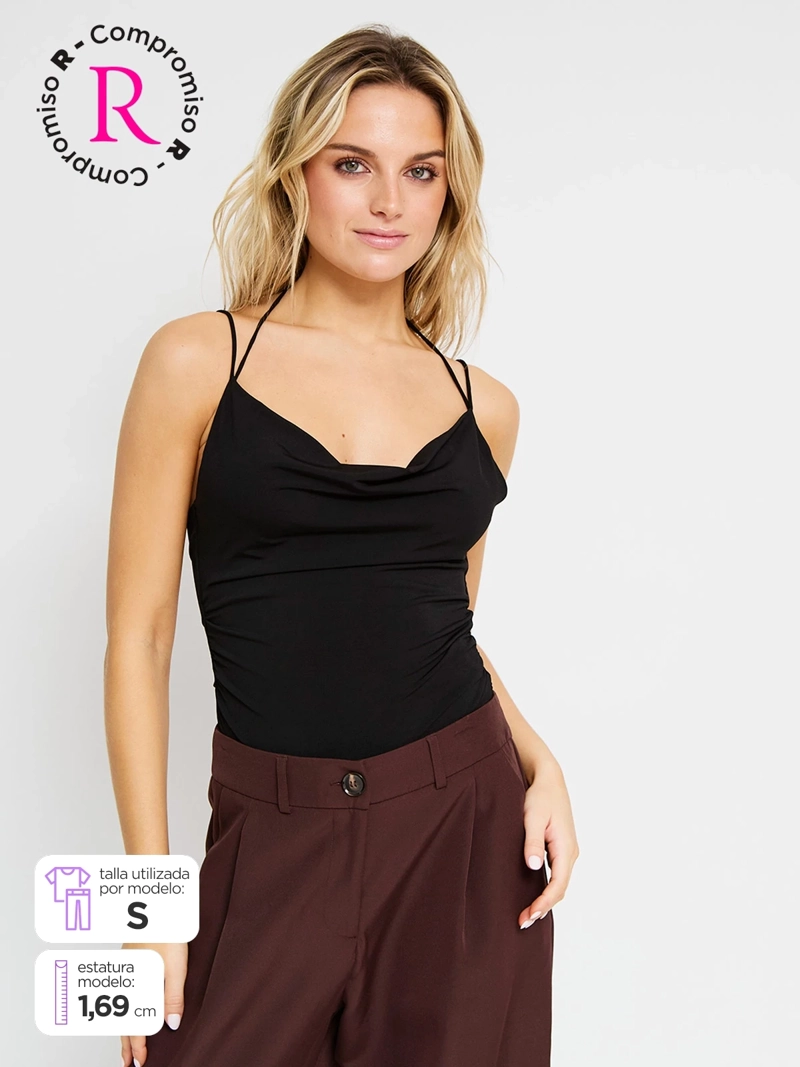 BODY MUJER INDEX CUELLO BOTE SIN MANGAS