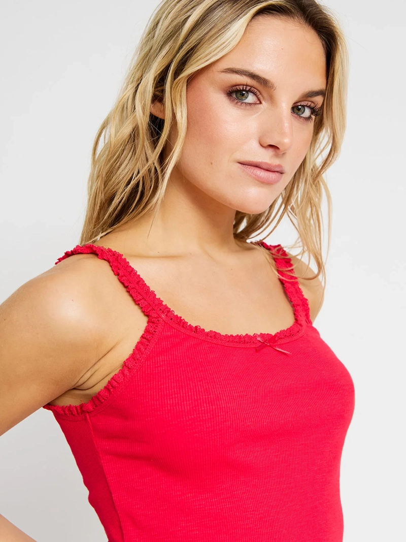 POLERA MUJER INDEX ALGODÓN SIN MANGAS BÁSICA - 3