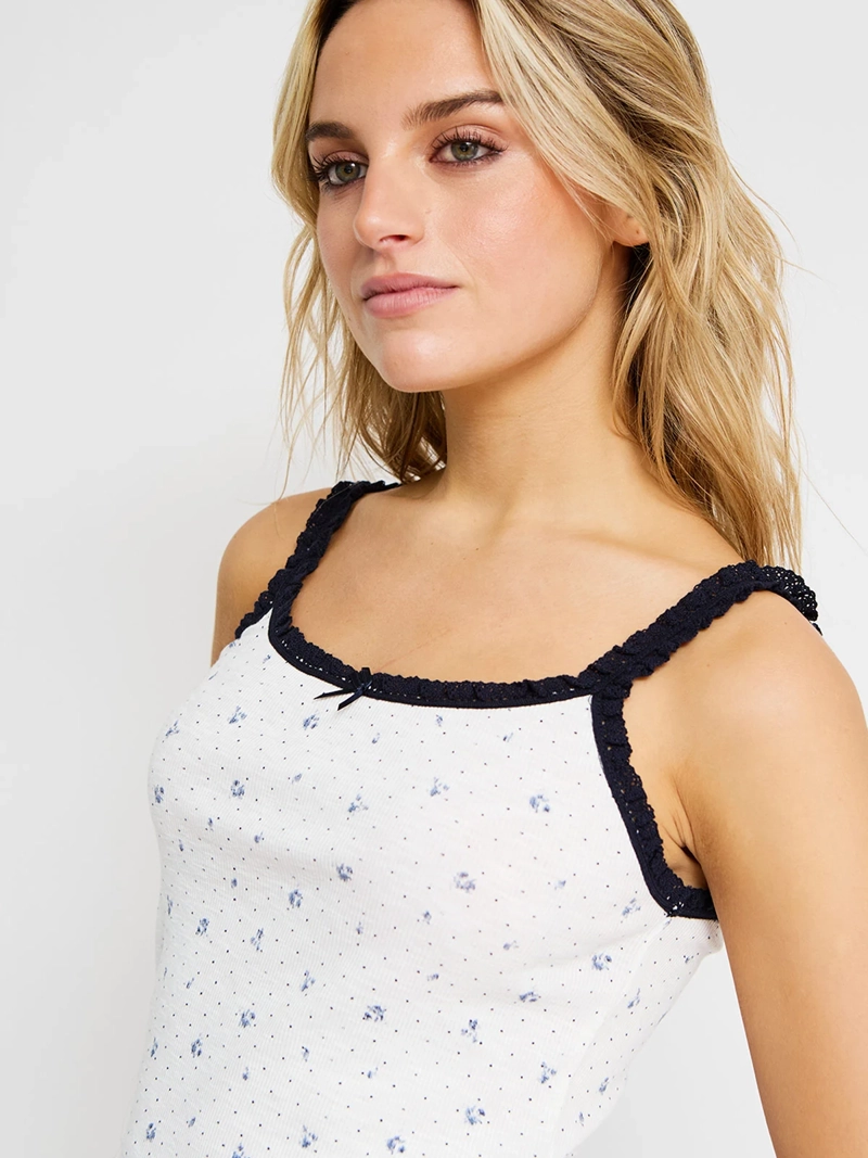 POLERA MUJER INDEX ALGODÓN SIN MANGAS BÁSICA - 3
