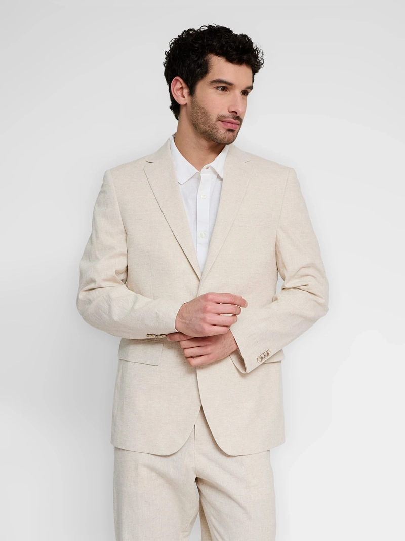 BLAZER HOMBRE CACHAREL ALGODÓN LINO
