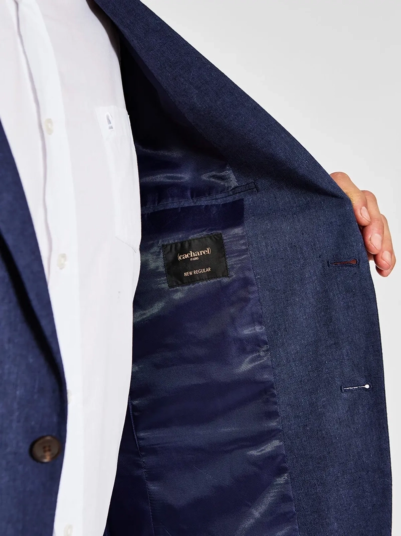 BLAZER HOMBRE CACHAREL ALGODÓN LINO - 4