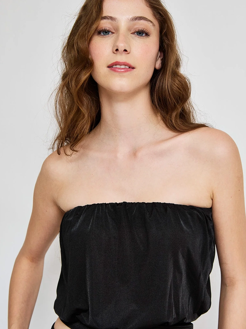 POLERA MUJER INDEX STRAPLESS GLOBO - 3
