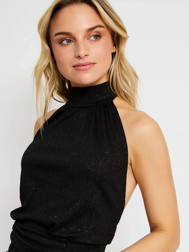 POLERA MUJER INDEX HALTER BRILLOS - 3
